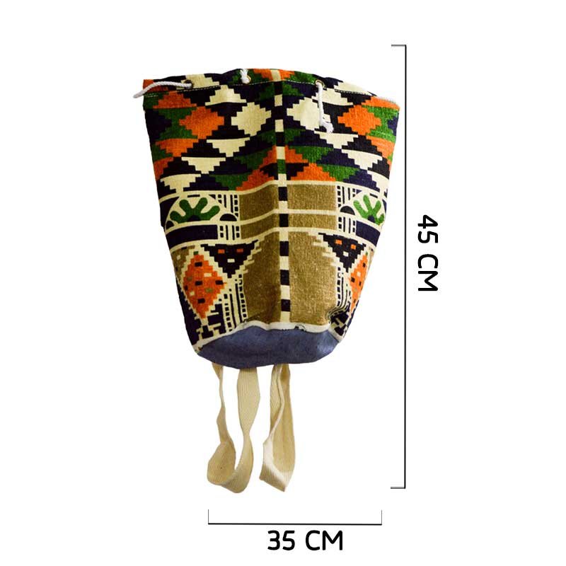 شنطة كتف قماش خيامية صناعة يدوية من انتاج إيجيبت أنتيكس 100% قطن مصري - الصورة 2