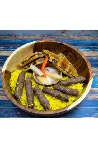 طبق قُطر 30 سم بداخله بولة 10 صناعة يدوية من الخشب الصحي الوان طبيعية 100% من قلب الشجرة