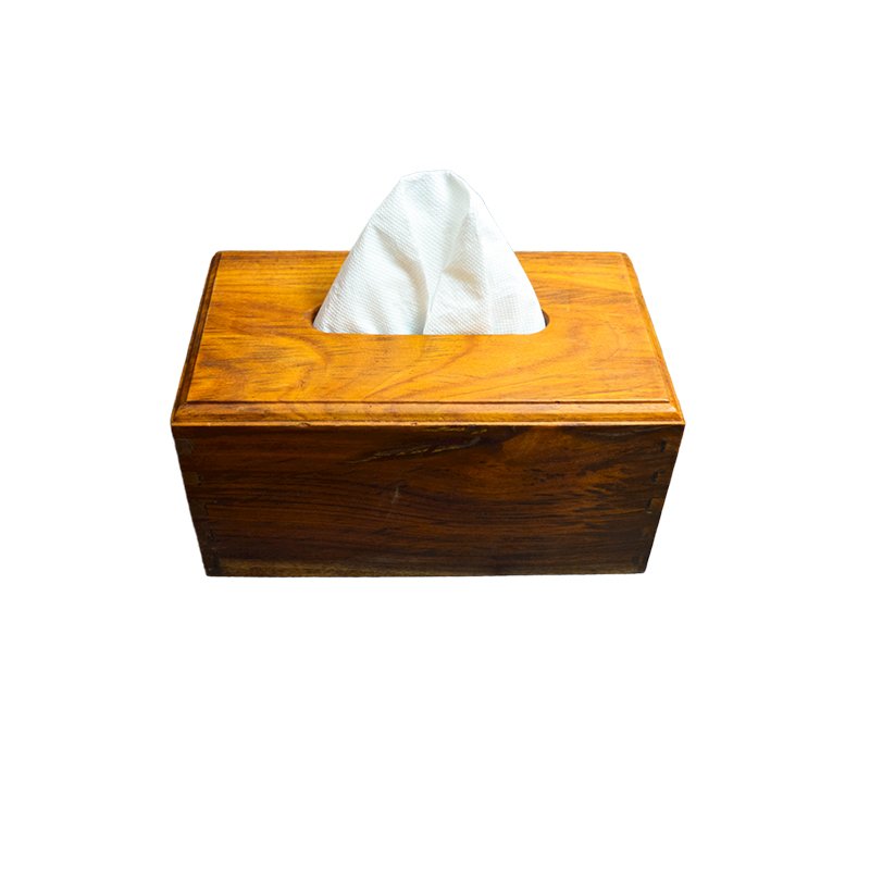علبة مناديل صناعة يدوية من الخشب الصحي الوان طبيعية 100% من قلب الشجرة