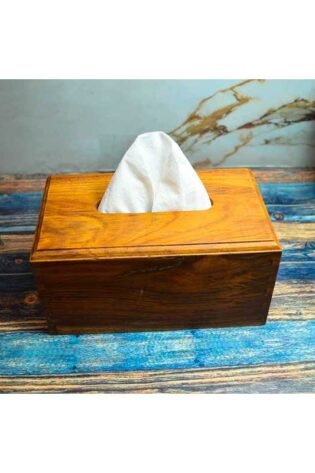 علبة مناديل صناعة يدوية من الخشب الصحي الوان طبيعية 100% من قلب الشجرة