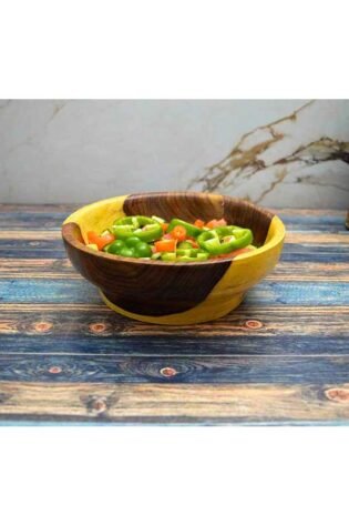 طبق مدرج خشب صناعة يدوية من الخشب الصحي الوان طبيعية 100% من قلب الشجرة