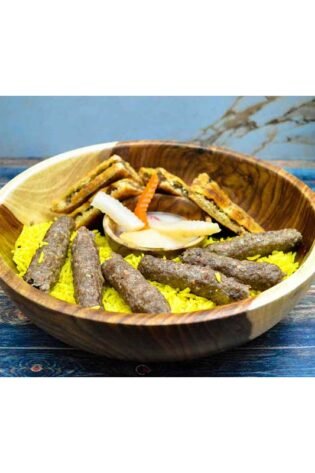 طبق قُطر 30 سم بداخله بولة 10 صناعة يدوية من الخشب الصحي الوان طبيعية 100% من قلب الشجرة