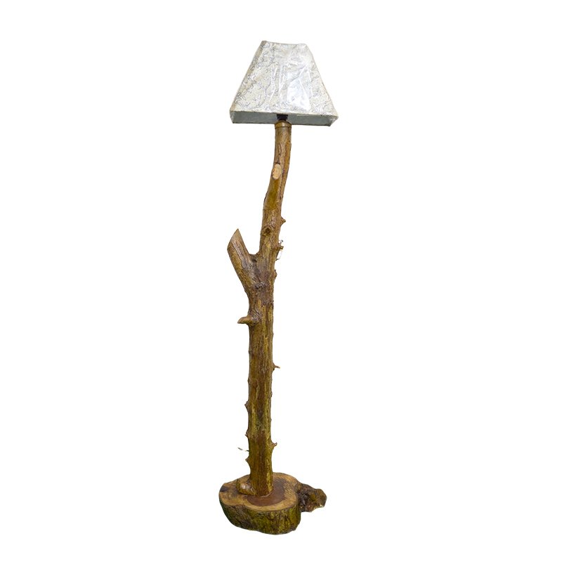 أباجورة طبيعية جذع شجرة صناعة يدوية من الخشب الصحي الوان طبيعية 100% من قلب الشجرة