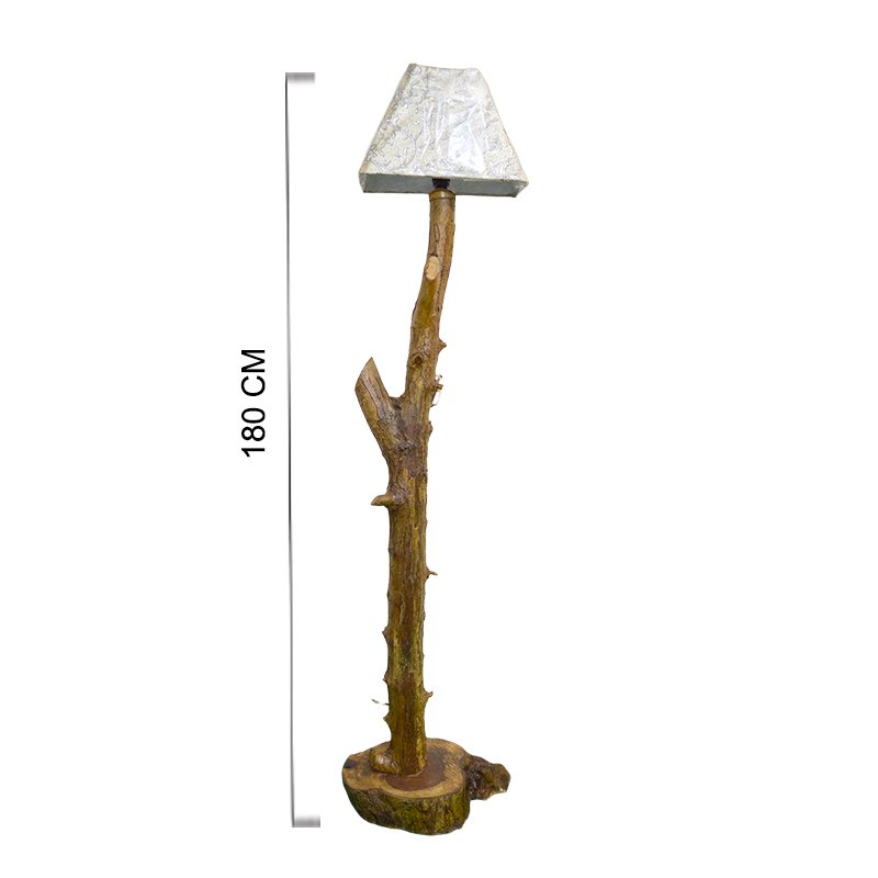 أباجورة طبيعية جذع شجرة صناعة يدوية من الخشب الصحي الوان طبيعية 100% من قلب الشجرة