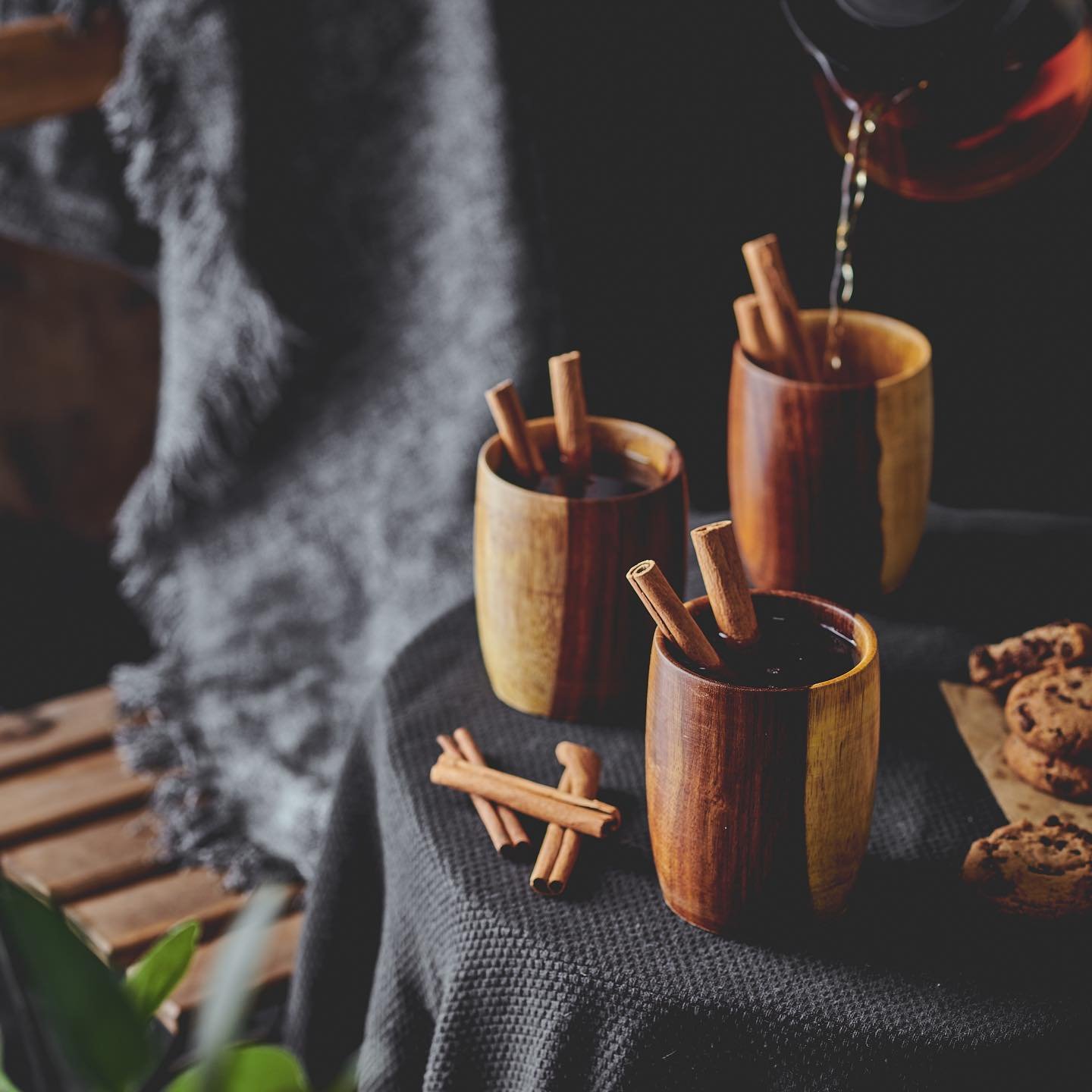 كوب خشبي من خشب السرسوع المصنوع يدويا 100% من انتاج ايجيبت أنتيكس