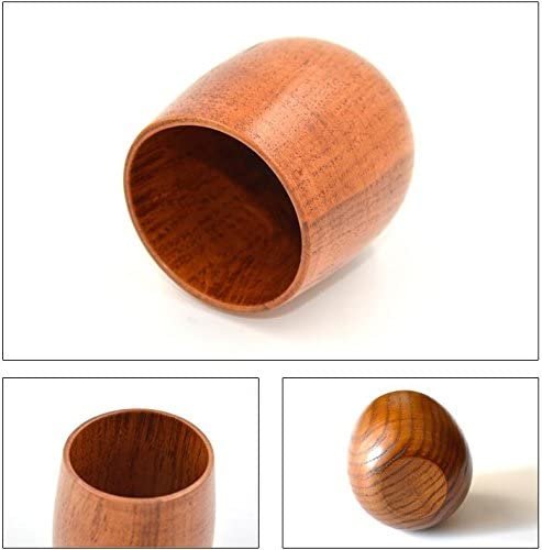 طقم أكواب خشبية مكون من عدد 2 قطعة انتاج ايجيبت أنتيكس - الصورة 2