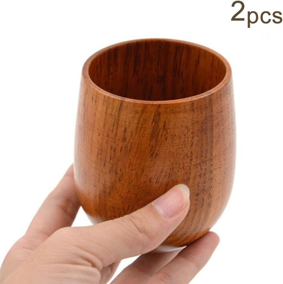 طقم أكواب خشبية مكون من عدد 2 قطعة انتاج ايجيبت أنتيكس - الصورة 5