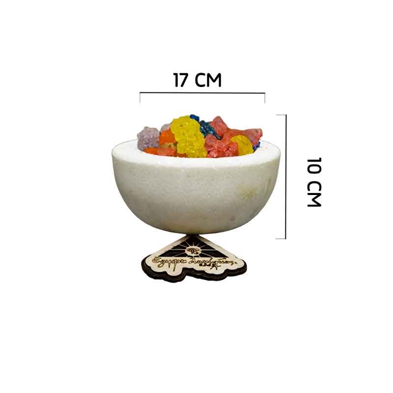 أباجورة طبق ملح صخري طبيعي 100% صناعة يدوية بالكامل من انتاج ايجيبت أنتيكس من انتاج ايجيبت أنتيكس - Image 3