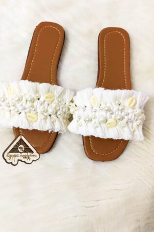 شبشب مكرمية من ايجيبت انتيكس صناعة يدوية