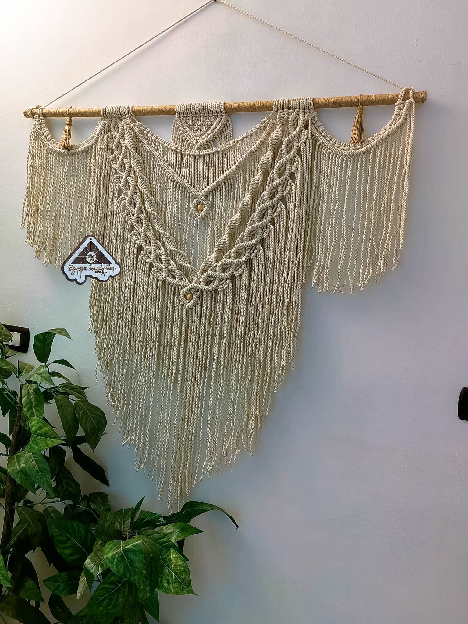 ستارة مكرمية للديكور كبيرة من ايجيبت انتيكس صناعة يدوية