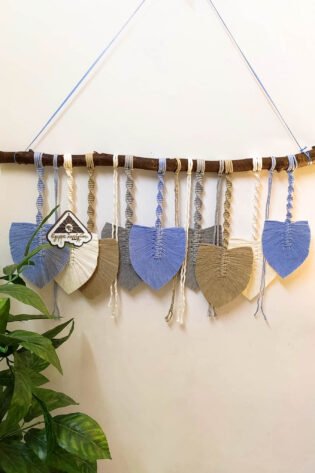 مكرمية ديكور ستارة ورق شجر الوان مختلفة من ايجيبت انتيكس صناعة يدوية