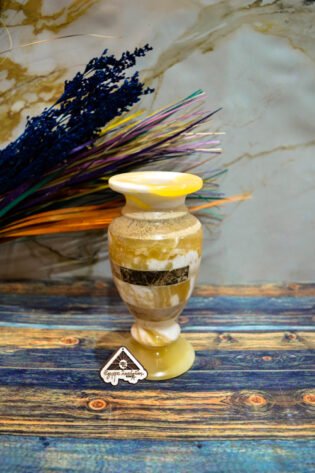 فازا تركيب من حجر الالباستر من ايجيبت انتيكس صناعة يدوية 100% طبيعي