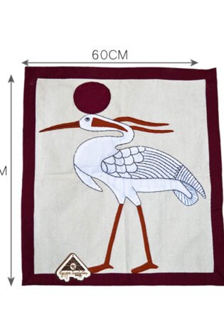 فن الابرة رسم (البجعة) قماش قطن طبيعي صناعة يدوية من ايجيبت انتيكس