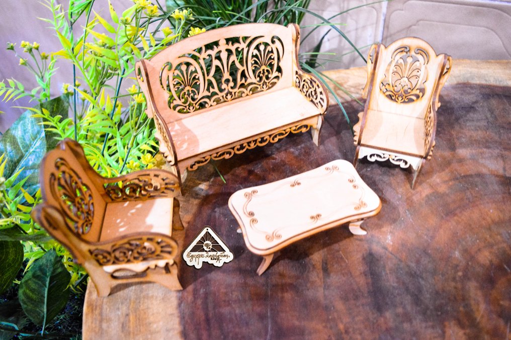 فن المجسمات الصغيرة تشكيل طقم انتريه صناعة يدوية من ايجيبت انتيكس