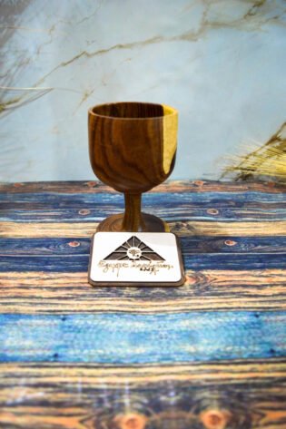 كأس خشب سرسوع صحي طبيعي 100% صناعة يدوية من ايجيبت انتيكس