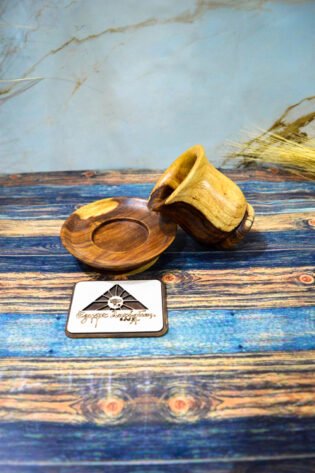 فنجان قهوة من اجيبت انتيكس صناعة يدوية الوان طبيعي 100% معالج بزيت الزيتون