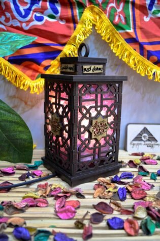 فانوس رمضان بشكلة الجديد اول فانوس ملح صخري فى مصر انتاج ايجيبت انتيكس لون بنفسجي