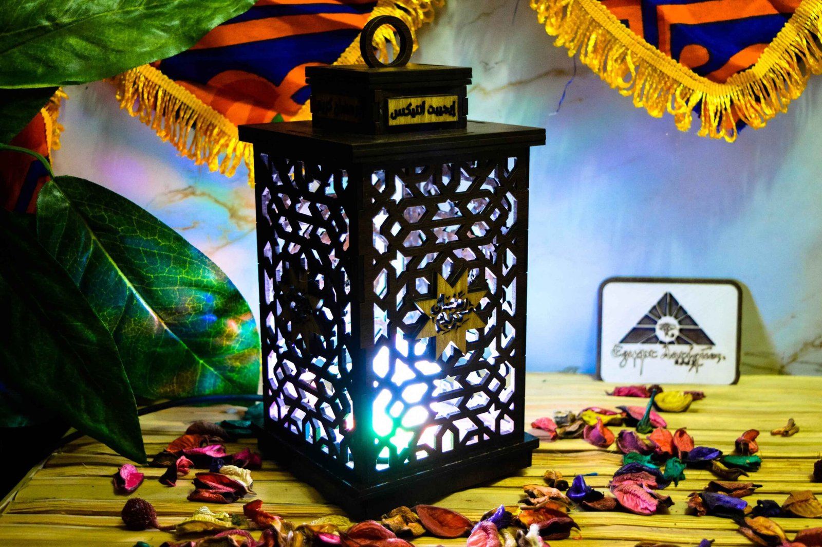 فانوس رمضان بشكلة الجديد تصميم اسلامي خشب انتاج ايجيبت انتيكس