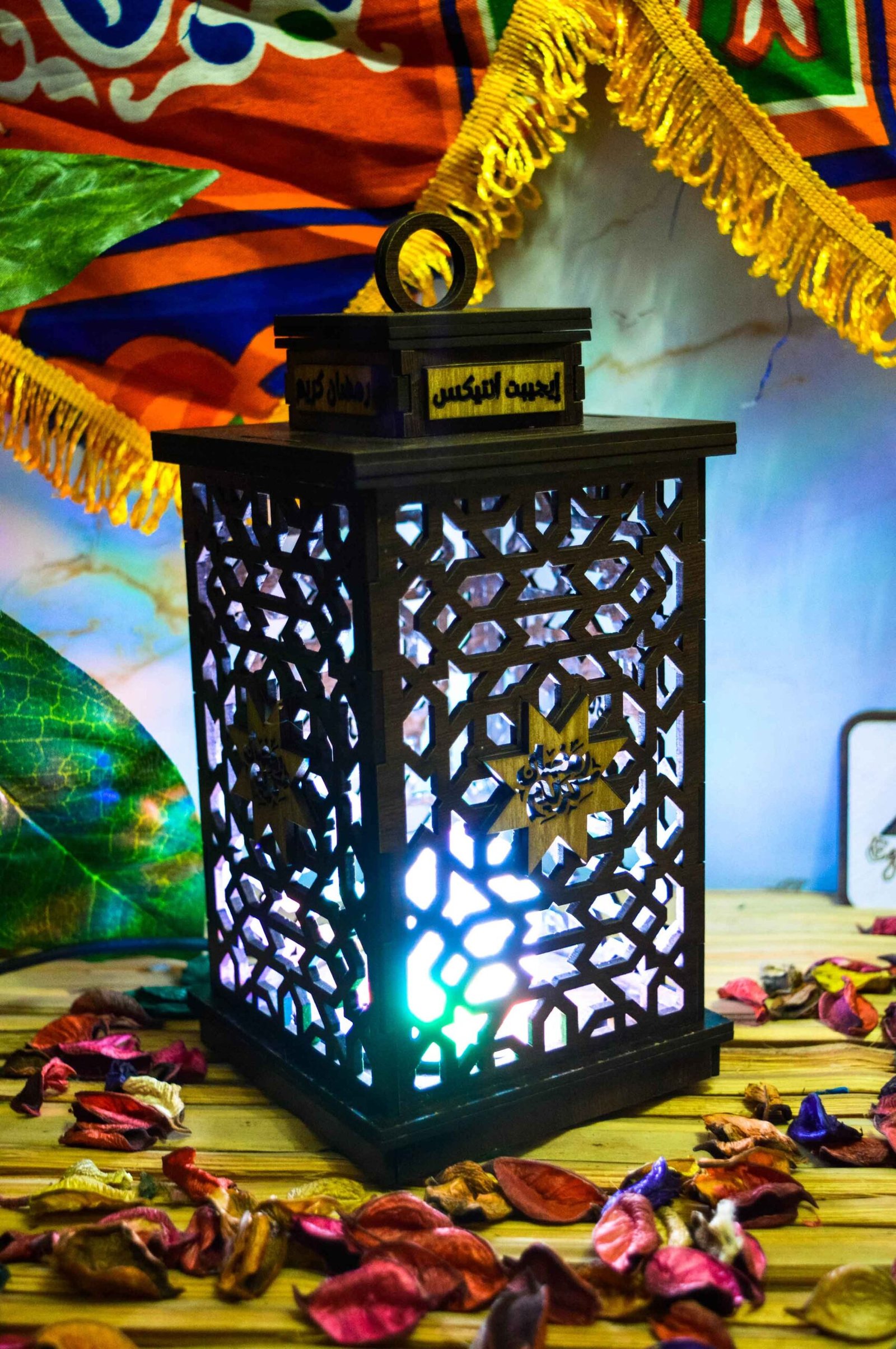 فانوس رمضان بشكلة الجديد تصميم اسلامي خشب انتاج ايجيبت انتيكس