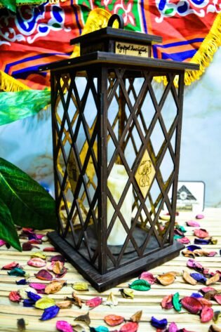 فانوس رمضان بشكلة الجديد تصميم رمضاني حجم كبير خشب انتاج ايجيبت انتيكس