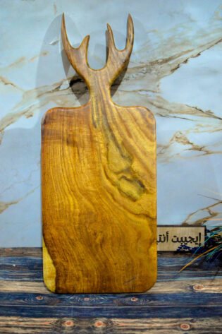 بلانشة تقطيع شكل قرن الغزال صناعة يدوية 100% من خشب السرسوع من انتاج ايجيبت أنتيكس