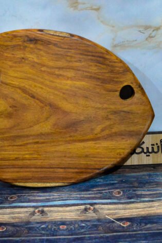 بلانشة تقطيع شكل سمكة صناعة يدوية 100% من خشب السرسوع من انتاج ايجيبت أنتيكس