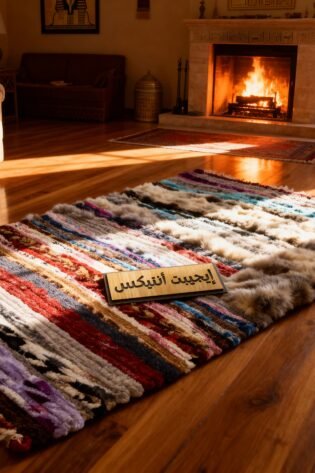 سجاد بطانية متعدد الالوان من انتاج ايجيبت أنتيكس صناعة يدوية 100%