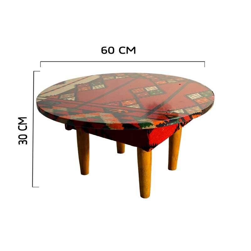 طبلية عربي لون كحلي و أحمر صناعة يدوية 100% من انتاج ايجيبت أنتيكس - Image 5