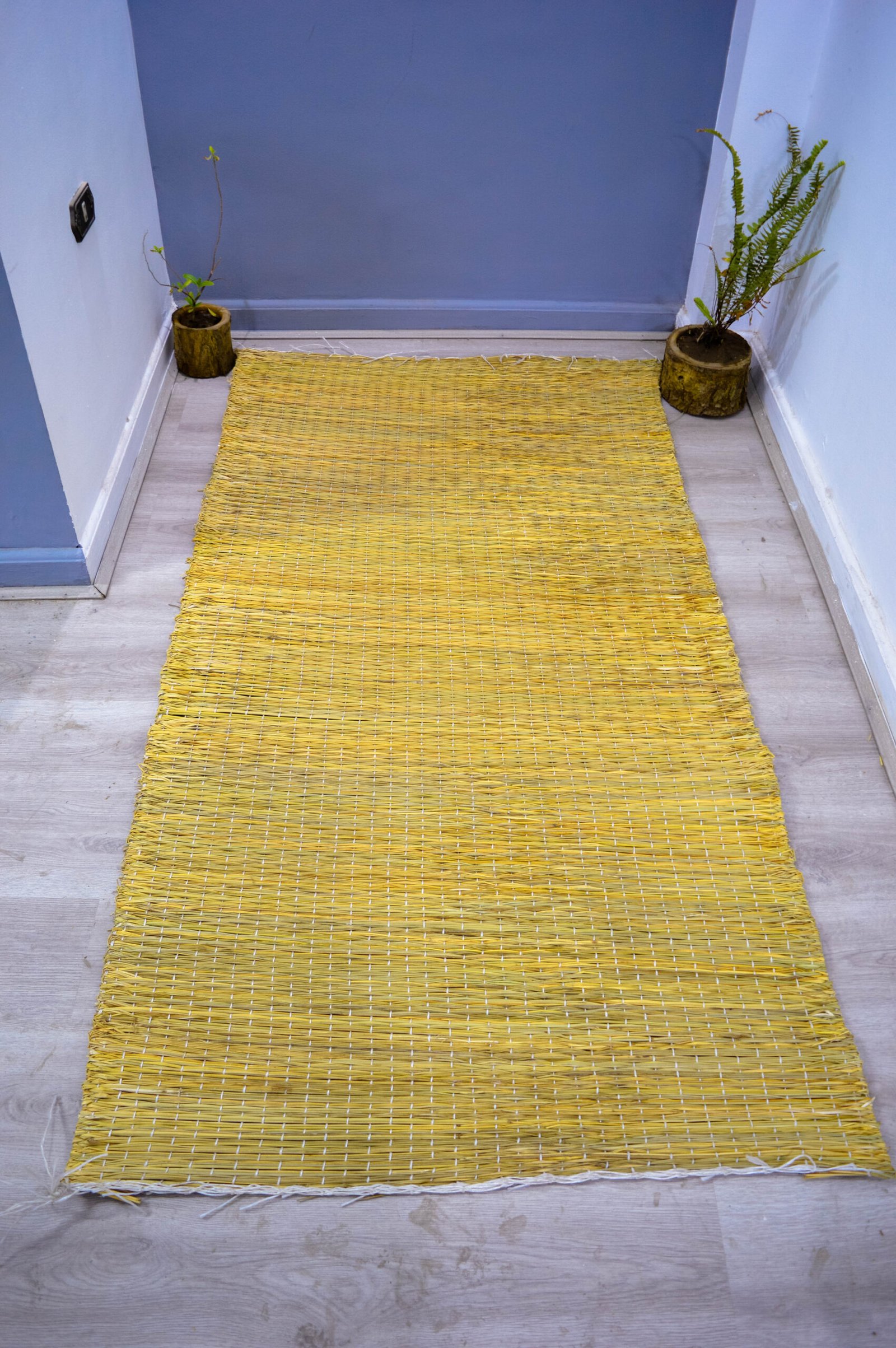 حصيرة خوص او بوص مقاس طول 235سم عرض 185سم صناعة يدوية 100_ طبيعية من انتاج ايجيبت أنتيكس