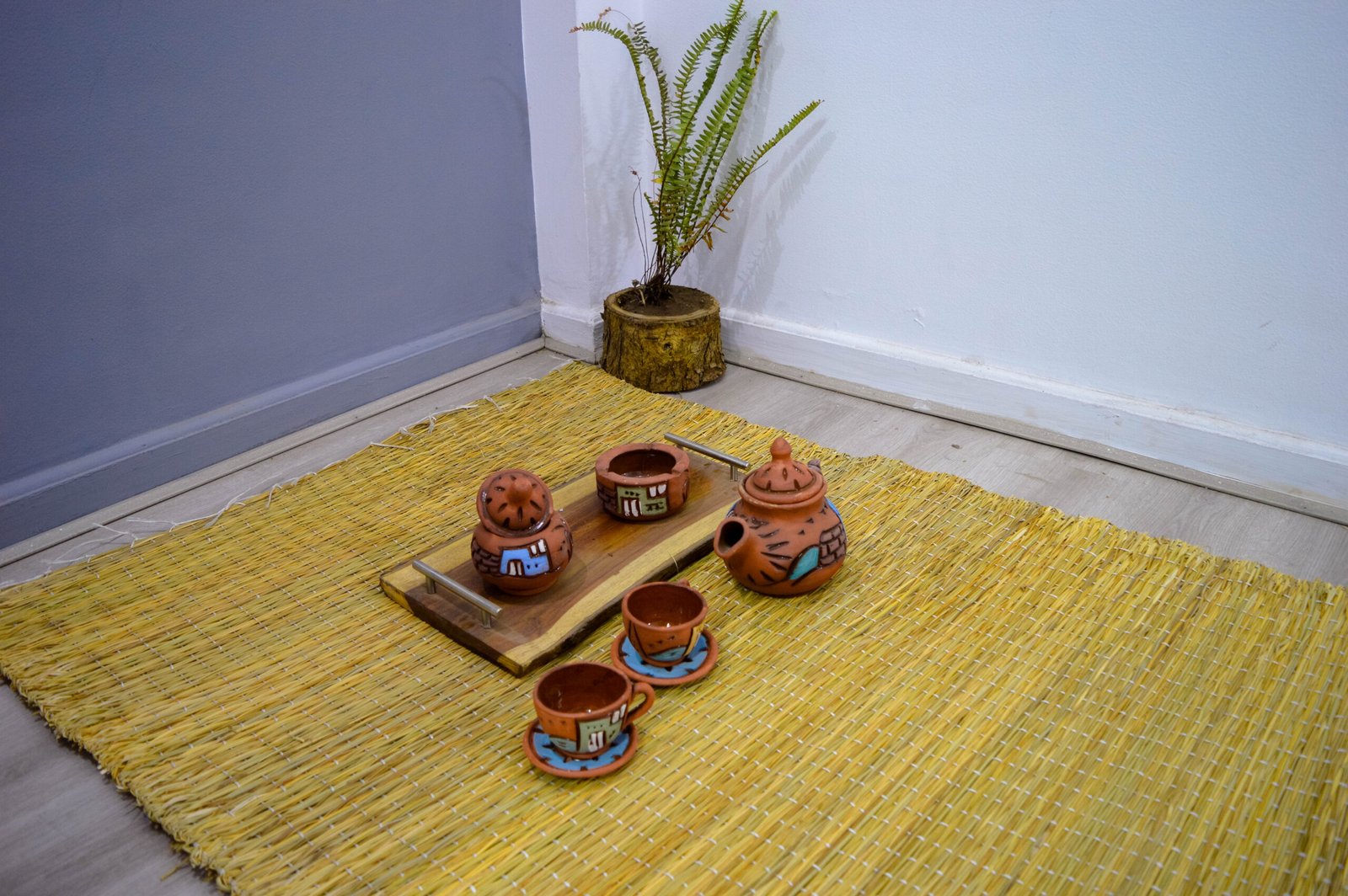 حصيرة خوص او بوص مقاس طول 235سم عرض 185سم صناعة يدوية 100_ طبيعية من انتاج ايجيبت أنتيكس - Image 3