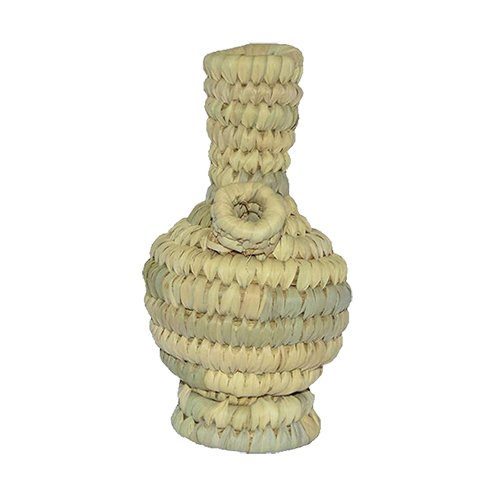 مزهارية بيد سادة ارتفاع 35 سم صناعة يدوية طبيعية 100_ من جريد النخل من انتاج ايجيبت أنتيكس - Image 2