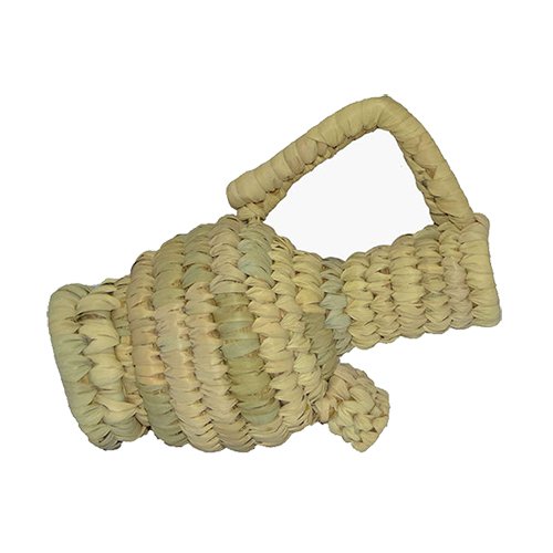 مزهارية بيد سادة ارتفاع 35 سم صناعة يدوية طبيعية 100_ من جريد النخل من انتاج ايجيبت أنتيكس - Image 4