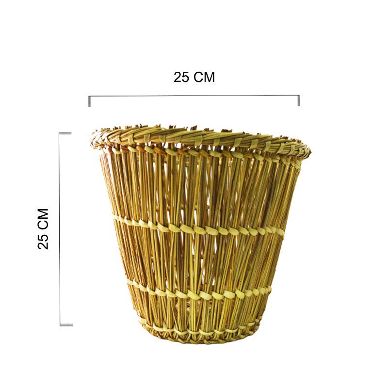 سهلة مهملات قطر ٣٣ ارتفاع ٣٠ صناعة يدوية طبيعية 100_ من جريد النخل من انتاج ايجيبت أنتيكس - Image 3