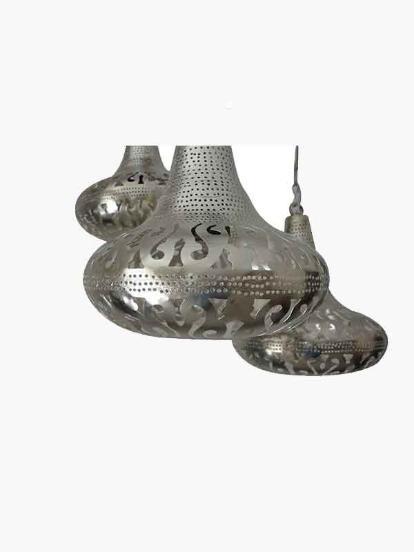 وحدة اضاءه - نجفة معلقة للسقف شكل (أ) مغربي شرقي معدني للاستخدام الخارجي او الحديقة او للاستخدام الداخلي انتاج ايجيبت انتيكس صناعة يدوية 100%