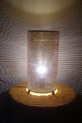 وحدة اضاءه جانبية شكل اسطواني مغربي شرقي معدني للاستخدام الخارجي او الحديقة او للاستخدام الداخلي صناعة يدوية 100% انتاج ايجيبت انتيكس