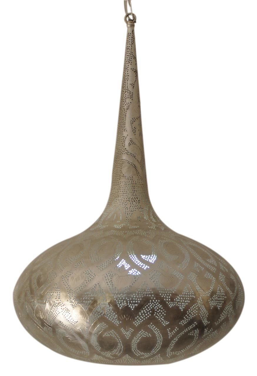 وحدة اضاءه شرقي مغربي معدني - نجفة معلقة - لمنتصف السقف شكل (ب) للاستخدام الخارجي او الحديقة او للاستخدام الداخلي صناعة يدوية 100% انتاج ايجيبت انتيكس