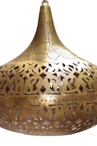 وحدة اضاءه - نجفة معلقة لمنتصف سقف شكل (أ) مغربي شرقي معدني للاستخدام الخارجي او للاستخدام الداخلي او الحديقة انتاج ايجيبت انتيكس صناعة يدوية 100%