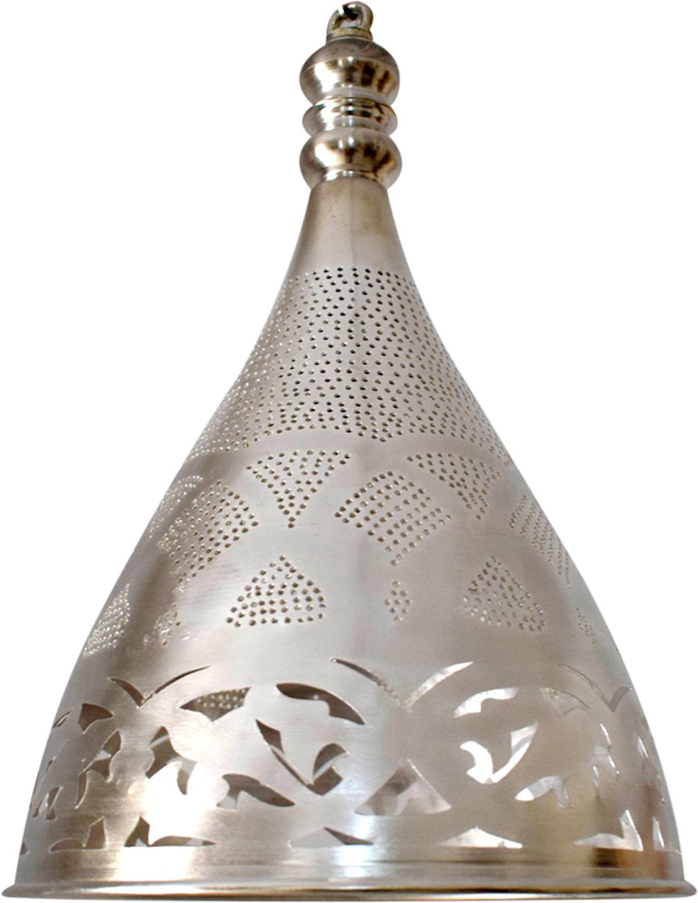 وحدة اضاءه شرقي مغربي معدني - نجفة معلقة - لمنتصف السقف شكل (و) للاستخدام الخارجي او الحديقة او للاستخدام الداخلي صناعة يدوية 100% انتاج ايجيبت انتيكس