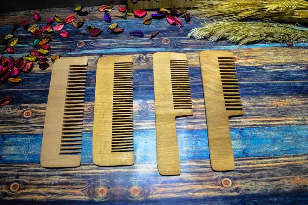 عرض 4 مشط 25 سم خشب طبيعي صناعة يدوية من ايجيبت انتيكس
