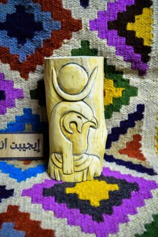 حفر على جذع شجرة خشب طبيعي شكل أنوبيس صناعة يدوية مصرية 100% من انتاج ايجيبت أنتيكس