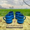 كوب من الفخار لون أزرق بترولي صناعة مصرية يدوية 100% من انتاج ايجيبت أنتيكس