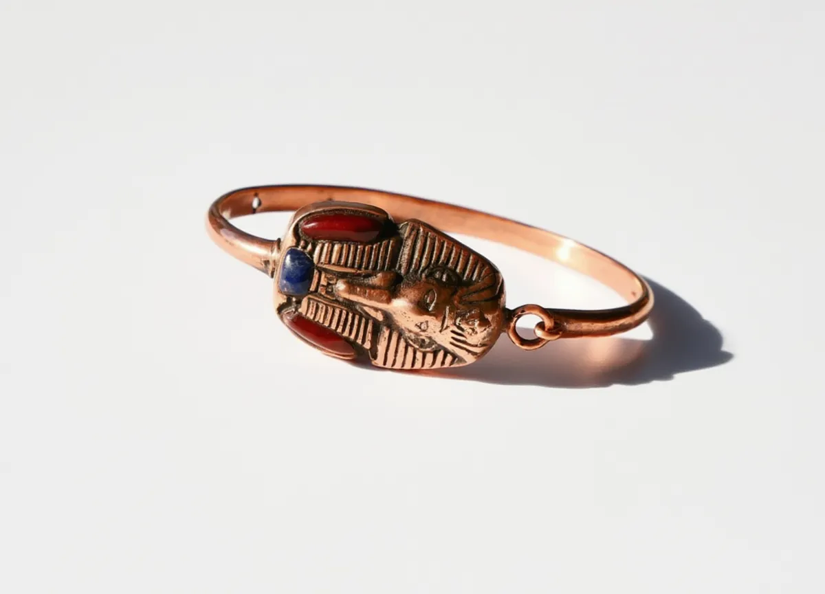 أسورة نحاس طبيعي هاند ميد 100% – تصميم تراثي من Egypt Antiques