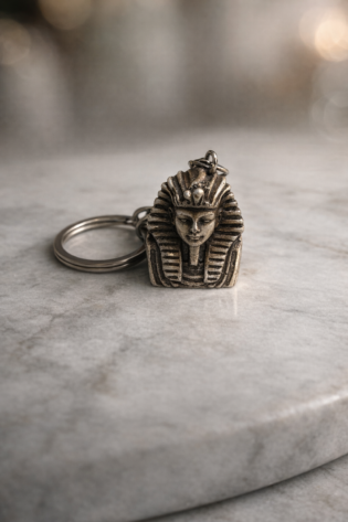 ميدالية رأس ملكي صناعة مصرية يدوية 100% – هدية تراثية مميزة من Egypt Antiques