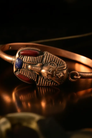 أسورة نحاس طبيعي هاند ميد 100% – تصميم تراثي من Egypt Antiques