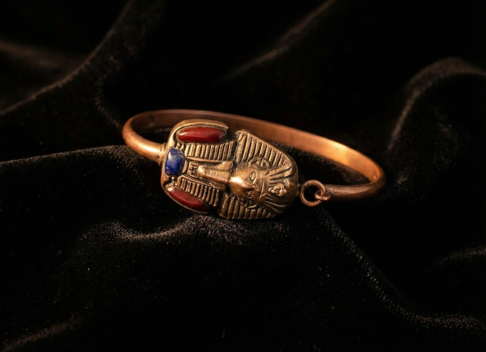 أسورة نحاس طبيعي هاند ميد 100% – تصميم تراثي من Egypt Antiques