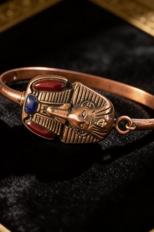 أسورة نحاس طبيعي هاند ميد 100% – تصميم تراثي من Egypt Antiques