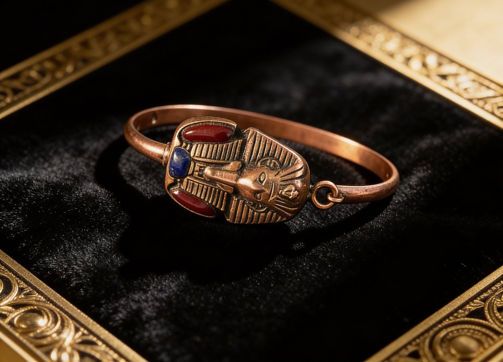 أسورة نحاس طبيعي هاند ميد 100% – تصميم تراثي من Egypt Antiques