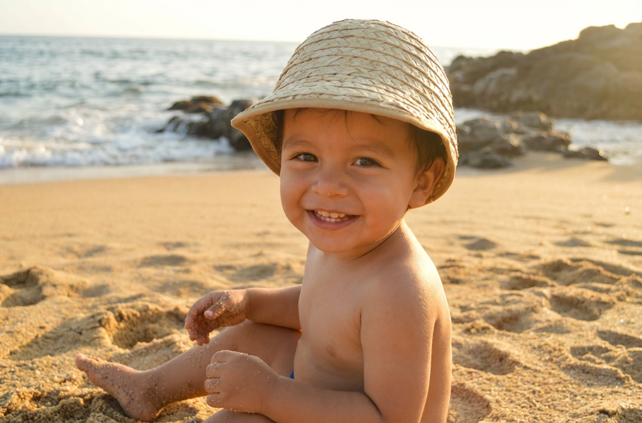 قبعة خوص أطفال – خفيفة ومريحة للصيف – صناعة يدوية مصرية – من إنتاج Egypt Antiques